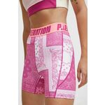 Kratke hlače za vadbo P.E Nation Norwood roza barva - roza. Hlače za vadbo iz kolekcije P.E Nation. Model izdelan iz recikliranega materiala.