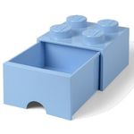 LEGO škatla za shranjevanje s 4 predali, svetlo modra