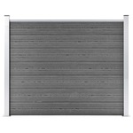 vidaXL Ograjni panel WPC 180x146 cm siv