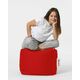 SQUARE POUF - RED HANAH HOME