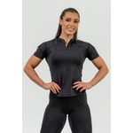 Nebbia Compression Zipper Shirt INTENSE Ultimate Black/Gold S Fitnes majica