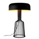Črna namizna svetilka s kovinskim senčnikom (višina 57 cm) Fellini – Opviq lights
