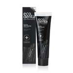 Ecodenta Črna beljenje zobne paste z ogljem in ekstrahiramo Teavigo (Black Whitening Toothpaste) 100 ml