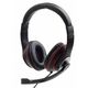 Gembird MHS-03-BKRD gaming slušalke, rdeča/črna, mikrofon