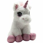 Unicorn Plišasta igrača bela 25cm