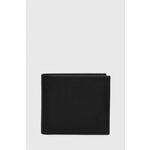 Usnjena denarnica Polo Ralph Lauren moški, črna barva - črna. Velika denarnica iz kolekcije Polo Ralph Lauren. Model izdelan iz naravnega usnja.
