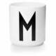 Bel porcelanast lonček Design Letters Personal M