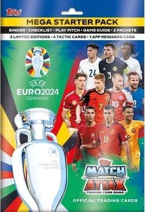 Nogometne karte Topps EURO 2024 Začetni paket