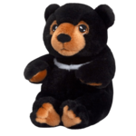 Plišasti medvedek Keel Bear črn 25 cm