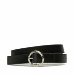 Ženski pas Calvin Klein Jeans Faceted Round Buckle Belt 2.0 K60K612211 Črna