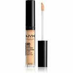 NYX Professional Makeup HD Concealer gladilni tekoči korektor za naraven videz 3 g odtenek 04 Beige