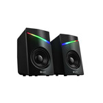 C-TECH Zvočniki SPK-15, 2.0, RGB, črni