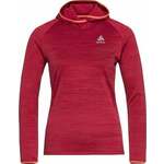 Odlo Women's Run Easy Mid Layer Hoody Deep Claret Melange S Tekaša majica