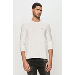 AllSaints longsleeve Brace LS Tonic Crew - bela. Longsleeve iz kolekcije AllSaints. Model izdelan iz enobarvne pletenine.