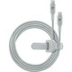 CellularLine USB kabel, USB-C na USB-C, 1,2m, srebrn