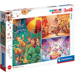 WEBHIDDENBRAND CLEMENTONI Puzzle Cirkus 3x48 kosov