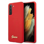 Guess GUHCS21MLSLMGRE S21+ G996 rdeč/red trdi ovitek Silikonski napis Kovinski logotip