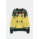 DIFUZED POKEMON - PIKACHU CHRISTMAS JUMPER L