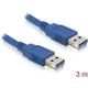 Delock kabel USB 3.0 A-A 3m moder 82536