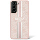 Guess s23 ultra s918 ovitek roza/pink hardcase 4g printed stripe