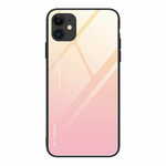 MG Gradient Glass plastika ovitek za iPhone 12 / 12 Pro, roza