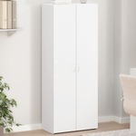 vidaXL Arhivska omara bela 60x32x153 cm inženirski les
