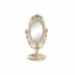 slomart ogledalo s podporo dkd home decor 16,5 x 13 x 30 cm kristal resin pisana romantično