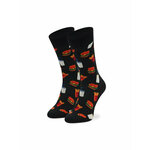 Happy Socks Visoke nogavice Unisex HAM01-9050 Črna