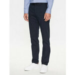 Tommy Hilfiger Hlače iz tkanine Bleecker MW0MW32132 Mornarsko modra Slim Fit