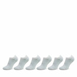 Set 6 parov uniseks stopalk Under Armour Ua Essential No Show 6Pk 1382611-100 White/White/Halo Gray