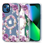 Tech-protect Magmood MagSafe ovitek za iPhone 13, rose floral