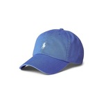 Bombažna bejzbolska kapa Polo Ralph Lauren - modra. Kapa s šiltom vrste baseball iz kolekcije Polo Ralph Lauren. Model izdelan iz enobarvne tkanine.