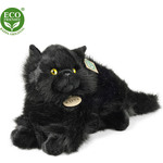 Rappa Plišasta mačka črna ležeča 30 cm