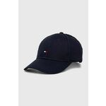 Tommy Hilfiger Kapa s šiltom Small Flag Cap AU0AU01528 Mornarsko modra