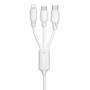 WK Design 3in1 kabel USB - Micro USB / Lightning / USB-C 2A 1.15m