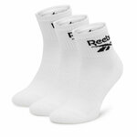 Reebok Set 3 parov unisex visokih nogavic R0427-SS24 (3-pack) Bela