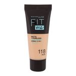 Maybelline Fit Me! Matte + Poreless puder 30 ml odtenek 118 Nude