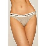 Tommy Hilfiger spodnjice Cotton bikini Iconic - siva. Spodnjice iz kolekcije Tommy Hilfiger. Model izdelan iz elastične, enobarvne pletenine. V kompletu je en par.