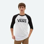 Vans longsleeve - bela. Longsleeve iz kolekcije Vans. Model izdelan iz pletenine s potiskom.