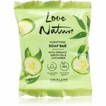 Oriflame Love Nature Green Tea &amp; Cucumber trdo milo z mlečno kislino 75 g