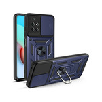 R2Invest Etui ovitek Slide Ring za Xiaomi Redmi Note 10 PRO moder