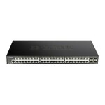 D-Link DGS-1250-52X, 48-portno gigabitno pametno upravljano stikalo s 4x 10G SFP