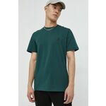 Bombažna kratka majica Kangol zelena barva - zelena. Kratka majica iz kolekcije Kangol. Model izdelan iz tanke, elastične pletenine.