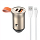 LDNIO avtomobilski polnilec ldnio c509q usb, usb-c 30w + kabel lightning