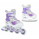 WEBHIDDENBRAND SPARTAN Vijolično-bele inline drsalke 2 v 1 (38-41)