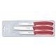 Victorinox set 3 nožev za zelenjavo 6.7111.3, rdeč