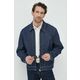 Jeans jakna United Colors of Benetton moška, mornarsko modra barva - mornarsko modra. Jakna iz kolekcije United Colors of Benetton. Nepodložen model, izdelan iz jeansa. Trden material, ki ohranja obliko.