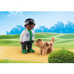 PLAYMOBIL 1.2.3 70407 Veterinar s psom