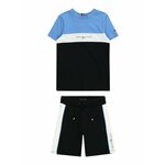 Tommy Hilfiger Komplet majica in kratke hlače Essential KB0KB08831 M Modra Regular Fit