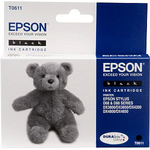 Epson T0611 tinta, črna (black), 8ml